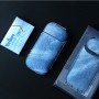 Противоударный тканевый чехол дизайн Джинса для IQOS 2.4 Plus, цвет Синий