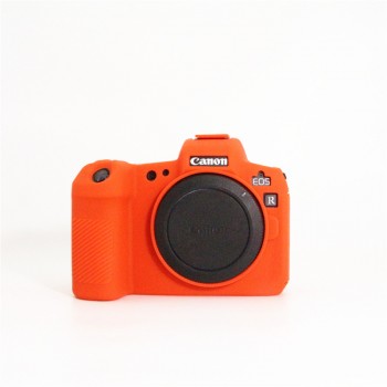 Силиконовый матовый нескользящий чехол для Canon EOS R Оранжевый