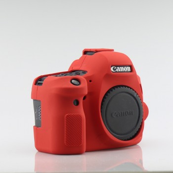 Силиконовый матовый нескользящий чехол для Canon EOS 6D Mark 2 Красный