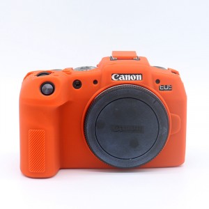 Силиконовый матовый нескользящий чехол для Canon EOS RP Оранжевый