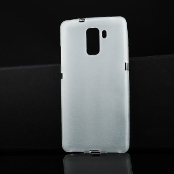 Силиконовый матовый полупрозрачный чехол для Huawei Honor 7 Белый