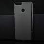 Силиконовый матовый полупрозрачный чехол для Huawei P Smart, цвет Черный
