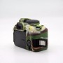 Силиконовый матовый нескользящий чехол с текстурой Камуфляж для Canon EOS 77D