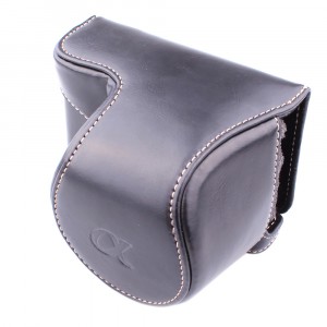 Жесткий защитный чехол-сумка текстура Кожа для Sony A5000/A5100