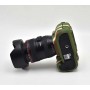 Силиконовый матовый нескользящий чехол с текстурой Камуфляж для Canon EOS 200D