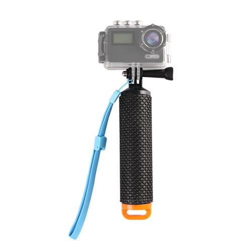 Монопод-поплавок (8см) с прорезиненной ручкой и страховочным ремешком для экшн-камер GoPro/Xiaomi/DJI/Sony/Insta360