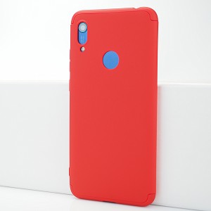 Трехкомпонентный сборный матовый пластиковый чехол для Huawei Y6s/Honor 8A Красный