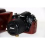 Жесткий защитный чехол-сумка текстура Кожа для Nikon D7200