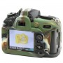 Силиконовый матовый нескользящий чехол с текстурой Камуфляж для Nikon D7200
