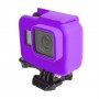 Силиконовый матовый противоударный чехол на рамку для экшн-камер GoPro 6/7 Black, цвет Черный