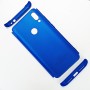 Трехкомпонентный сборный матовый пластиковый чехол для Xiaomi RedMi 7, цвет Синий