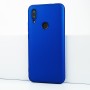 Трехкомпонентный сборный матовый пластиковый чехол для Xiaomi RedMi 7, цвет Синий