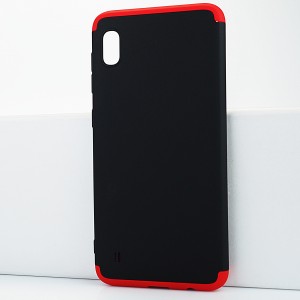 Трехкомпонентный сборный двухцветный пластиковый чехол для Samsung Galaxy A10 Красный