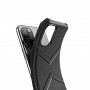 Силиконовый матовый непрозрачный чехол с усиленными углами с текстурным покрытием Узоры для Iphone 11 Pro, цвет Черный