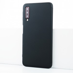 Трехкомпонентный сборный матовый пластиковый чехол для Samsung Galaxy A7 (2018) Черный