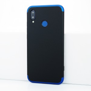 Трехкомпонентный сборный двухцветный пластиковый чехол для Huawei P20 Lite Синий
