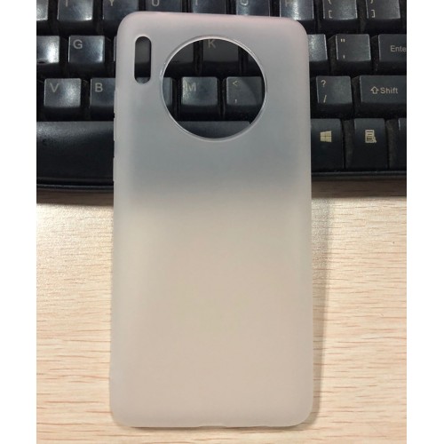 Силиконовый матовый полупрозрачный чехол для Huawei Mate 30 , цвет Белый