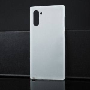 Силиконовый матовый полупрозрачный чехол для Samsung Galaxy Note 10 Белый