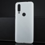 Силиконовый матовый полупрозрачный чехол для Motorola One Action, цвет Белый