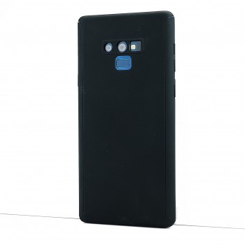 Двухкомпонентный сборный пластиковый матовый чехол для Samsung Galaxy Note 9 Черный