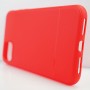 Силиконовый матовый непрозрачный чехол с текстурным покрытием Карбон для Iphone 11 Pro, цвет Красный