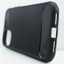 Силиконовый матовый непрозрачный чехол с текстурным покрытием Металлик для Iphone 11 Pro Max, цвет Черный