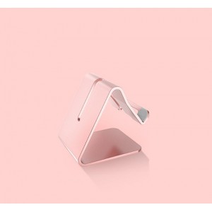 Настольный алюминиевый держатель-подставка для смартфонов Розовый