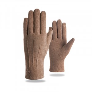 Женские замшевые сенсорные перчатки