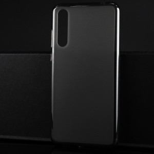 Силиконовый матовый полупрозрачный чехол для Huawei P20 Pro Черный