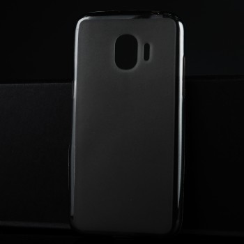Силиконовый матовый полупрозрачный чехол для Samsung Galaxy J2 (2018) Черный