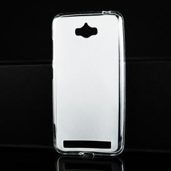 Силиконовый матовый полупрозрачный чехол для ASUS ZenFone Max Белый
