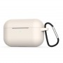 Силиконовый матовый чехол для Apple AirPods Pro, цвет Белый