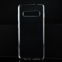 Силиконовый глянцевый транспарентный чехол для Samsung Galaxy S10 Plus