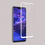 3D полноэкранное ультратонкое износоустойчивое сколостойкое олеофобное защитное стекло для Huawei Mate 20 Lite, цвет Белый
