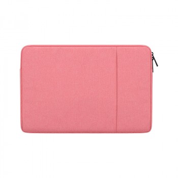 Водостойкий чехол папка на молнии для MacBook Air/Pro 13.3 с многофункциональным карманом Розовый