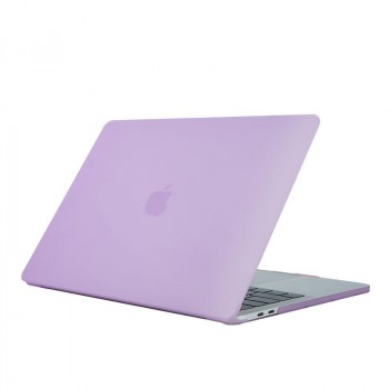 Поликарбонатный матовый полупрозрачный составной чехол накладка для MacBook Pro Touch Bar 13.3 Фиолетовый