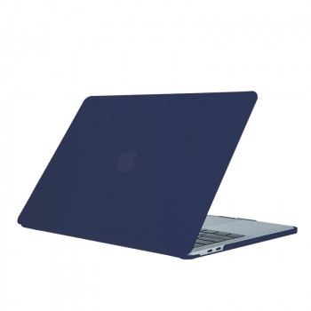 Поликарбонатный матовый полупрозрачный составной чехол накладка для MacBook Air 13.3 (A2337) Синий