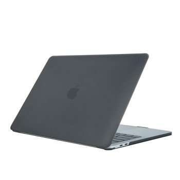 Поликарбонатный матовый полупрозрачный составной чехол накладка для MacBook Air 13.3 (A2337) Черный