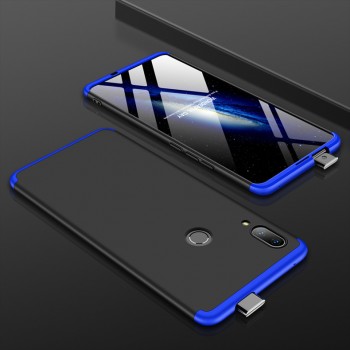 Трехкомпонентный сборный двухцветный пластиковый чехол для Huawei Honor 9X Синий