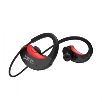 Спортивные эргономичные пылевлагозащищенные (IPX5) беспроводные Bluetooth 5.0 наушники с увеличенной батареей (до 10ч) Красный