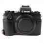 Получехол текстура Кожа с доступом к отсекам для Canon PowerShot G1 X Mark III, цвет Черный