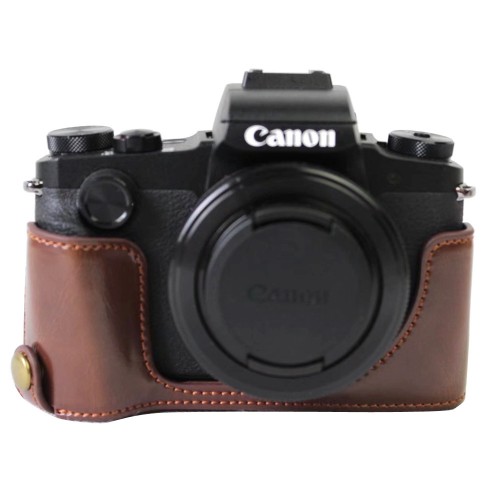 Получехол текстура Кожа с доступом к отсекам для Canon PowerShot G1 X Mark III