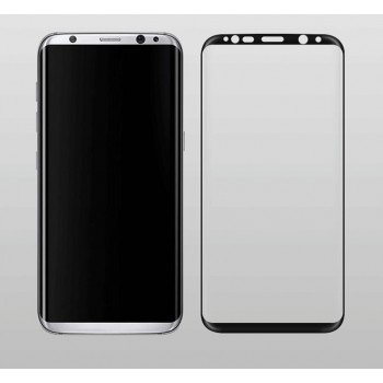 Премиум 3D(5D) Full Glue полноэкранное безосколочное защитное стекло Mofi с усиленным олеофобным слоем для Samsung Galaxy S8 Черный