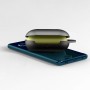 Силиконовый противоударный чехол с карабином для Samsung Galaxy Buds, цвет Синий