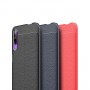 Чехол задняя накладка для Huawei Y9s с текстурой кожи, цвет Черный