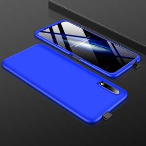 Двухкомпонентный сборный пластиковый матовый чехол для Huawei Y9s Синий