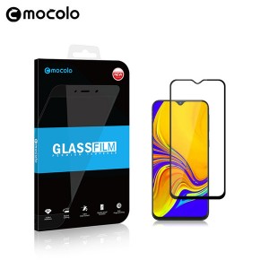 Премиум 5D Full Cover полноэкранное безосколочное защитное стекло Mocolo со сверхточными краями для Samsung Galaxy A30 Черный