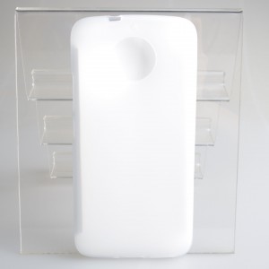 Силиконовый матовый полупрозрачный чехол для Motorola Moto G5s Белый