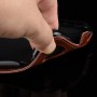 Вертикальный чехол-книжка для Samsung Galaxy Note 10 Lite с отделениями для карт и магнитной защелкой, цвет Коричневый