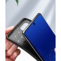 Силиконовый матовый непрозрачный чехол с текстурным покрытием Карбон для Samsung Galaxy S10 Lite, цвет Бордовый